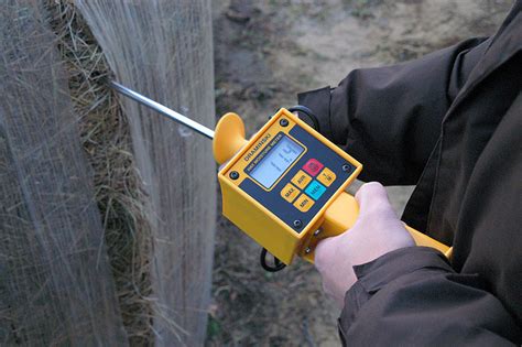 how does a hay moisture meter work|hay temperature and moisture tester.